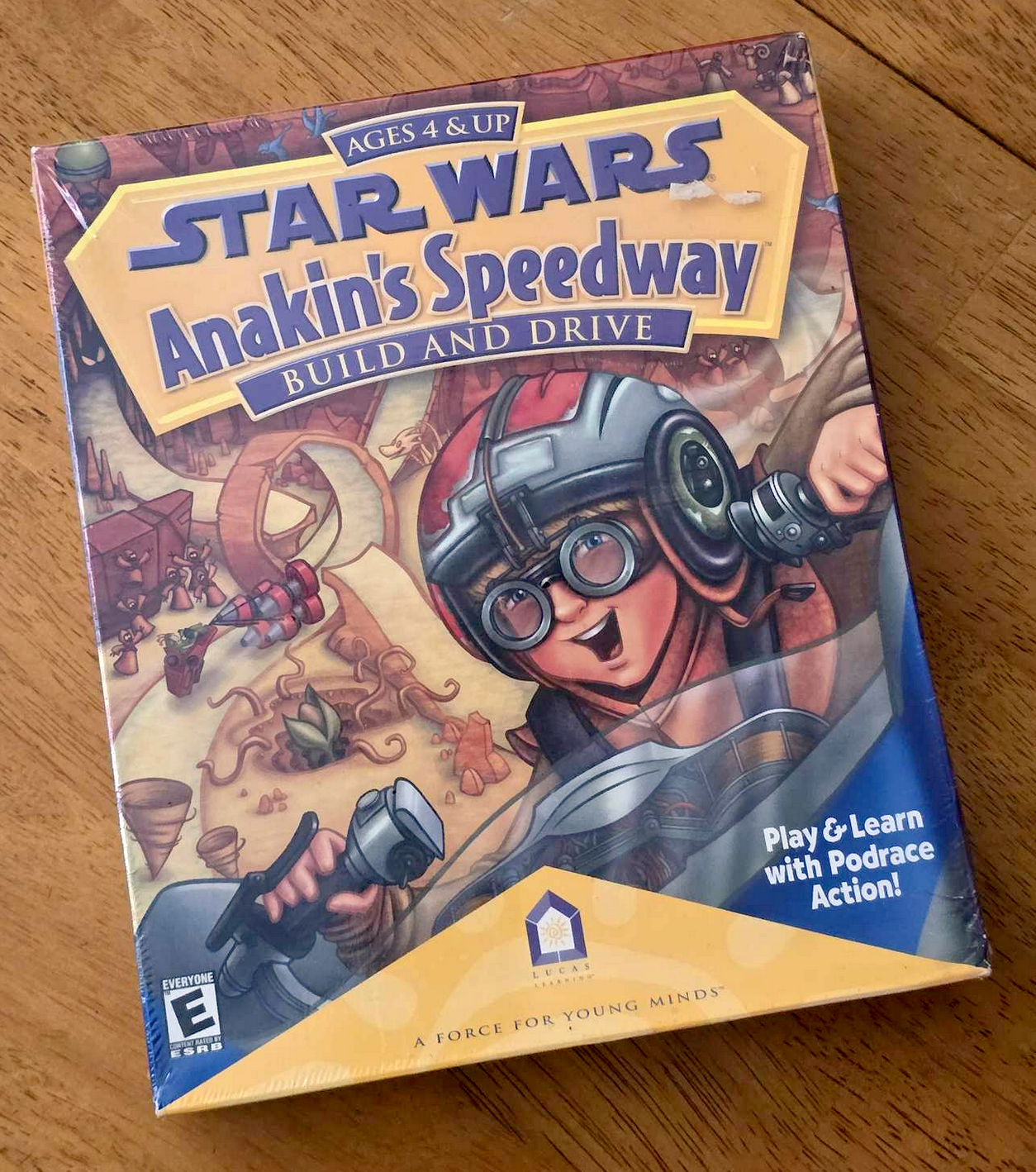 A boxed copy of Star Wars Anakin's Speedway. A children's game for ages 4 and up.